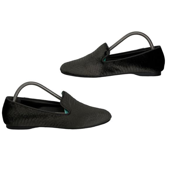 Birdies Women's The Starling Loafer SZ 7.5 Velvet Brown Python Snake Comfy Shoes - Picture 4 of 8